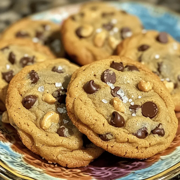 To make perfect chocolate chip cookies, gather these simple ingredients: - 2 1/4 cups all-purpose flour - 1 teaspoon baking soda - 1 teaspoon salt - 1 cup unsalted butter, softened (2 sticks) - 3/4 cup granulated sugar - 3/4 cup brown sugar, packed - 1 teaspoon vanilla extract - 2 large eggs - 2 cups chocolate chips (semi-sweet or dark) - 1/2 cup chopped walnuts or pecans (optional) Each ingredient plays a key role in creating the best cookie. Flour gives structure, while butter adds richness. The sugars help the cookies spread and caramelize. Eggs bind everything together, and vanilla adds a warm flavor. Chocolate chips are, of course, the star of the show. You can choose semi-sweet or dark, based on your taste. If you love nuts, add walnuts or pecans for extra crunch. Make sure you use fresh ingredients for the best results. This will give your cookies a great taste and texture. First, set the oven to 350°F (175°C). This step gets your oven ready. Line two baking sheets with parchment paper. This helps cookies bake evenly. In a medium bowl, whisk together the flour, baking soda, and salt. Set this mix aside for later. This blend gives cookies structure and helps them rise. In a large bowl, add the softened butter, granulated sugar, and brown sugar. Mix these well until they are light and fluffy. This should take about 2-3 minutes. A stand mixer or hand mixer works best here. Next, add the eggs and vanilla extract to the butter mix. Mix in one egg at a time. Make sure each egg is fully blended before adding the next. This keeps the batter smooth and creamy. Now, gradually add the dry ingredients to the wet mix. Stir gently until just combined. Be careful not to overmix! This keeps the cookies soft and chewy. Using a tablespoon or cookie scoop, drop rounded balls of dough onto the prepared baking sheets. Place them about 2 inches apart. Bake in the oven for 9-11 minutes. Look for edges that are browned and centers that are set but still soft. Let them cool for 5 minutes before moving to wire racks. To get the best texture in your cookies, start with room-temperature butter. This makes it easy to cream with sugars. Softened butter helps trap air, giving your cookies lift. Aim for a dough temperature between 65°F and 70°F. This ensures a great mix of softness and chewiness. One mistake is overmixing the dough. This can make cookies tough. Mix just until the dry ingredients blend in. Another mistake is underbaking. Check your cookies at the 9-minute mark. The edges should be golden, and the centers should look soft but set. Remove them from the oven promptly. Cool your cookies on the baking sheet for about 5 minutes. This helps them firm up while staying soft inside. Then, transfer them to a wire rack. This allows air to circulate, keeping them from getting soggy. Enjoy your cookies warm or at room temperature! {{image_2}} You can change up your cookies with different types of chocolate chips. Try dark, milk, or even white chocolate. Each type brings its own unique taste. Dark chocolate adds richness, while milk chocolate offers sweetness. White chocolate gives a creamy flavor that blends well with the dough. Mixing different types can create a fun flavor experience. Want to make your cookies more exciting? Consider adding nuts or dried fruits. Chopped walnuts or pecans add crunch and depth. You can also use dried cranberries or cherries for a fruity twist. If you prefer a nut-free version, feel free to skip the nuts. You can even try adding oats for texture or a bit of coconut for tropical flair. If you need gluten-free cookies, swap the all-purpose flour for a gluten-free blend. Be sure to check that your chocolate chips are also gluten-free. For a vegan option, use plant-based butter and replace the eggs with flax eggs. Mix one tablespoon of ground flaxseed with three tablespoons of water, then let it sit for a few minutes until it thickens. This keeps your cookies tasty while meeting dietary needs. To keep your cookies fresh, store them in an airtight container. This helps keep them chewy. Place a slice of bread inside the container to add moisture. The bread absorbs air, keeping your cookies soft. If you prefer crispy cookies, skip the bread. Stack cookies with parchment paper between layers to avoid sticking. You can freeze your unbaked cookie dough for later. Start by scooping the dough onto a baking sheet. Space the dough balls about two inches apart. Freeze the sheet for about one hour. Once frozen, transfer the dough balls to a freezer bag. Seal it tightly and label it with the date. The dough can stay fresh for three months. At room temperature, baked cookies last about one week. Make sure they are in a sealed container. If you store them in the fridge, they can last up to two weeks. However, the fridge can make them dry. For the best taste, eat them fresh! The perfect chocolate chip cookie strikes a balance. It should be soft in the middle and crisp on the edges. Use a mix of granulated and brown sugar for the right sweetness. Brown sugar adds moisture; it gives your cookie chewiness. Another key is the chocolate chips. Use semi-sweet or dark for rich flavor. Also, don’t skip the salt. It enhances the sweetness and overall taste. Chilling the dough for at least 30 minutes helps too. It firms up the dough, leading to a thicker cookie. I recommend using softened butter, not cold butter. Softened butter mixes easily with sugars. It creates air pockets that help your cookie rise. Cold butter does not blend well. You might end up with flat cookies. If you forget to take out the butter, no worries! You can cut it into small cubes. Let it sit at room temperature for about 15 minutes. This helps it soften faster. If your cookie dough is too dry, you can fix it easily. Add a tablespoon of milk or water. Mix it in slowly until the dough is moist enough. You can also add a bit more melted butter. Be careful not to overdo it. You want a soft dough that holds together but is not sticky. If you add too much liquid, your cookies can spread too much when baking. Cookies can spread too much for a few reasons. One common reason is warm dough. If your dough is too warm before baking, it spreads out. Always chill the dough if possible. Another reason is too little flour. Make sure you measure flour correctly. Use the spoon and level method. Finally, check your oven temperature. An oven that is too hot can cause cookies to spread too much. Baking chocolate chip cookies requires the right ingredients and techniques. We covered the essential steps, tips, and even variations to make your cookies unique. Remember to avoid common mistakes, like overmixing, to achieve the perfect texture. Storing cookies properly keeps them fresh longer. Whether you prefer classic flavors or want to try something new, there’s a cookie for everyone. Enjoy the joy of baking and sharing these treats!