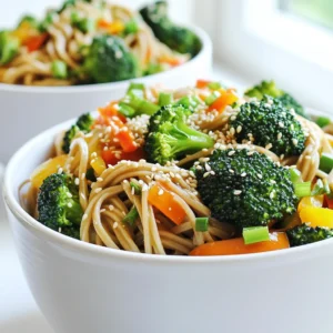 Garlic Sesame Soba Bowls Simple and Flavorful Meal