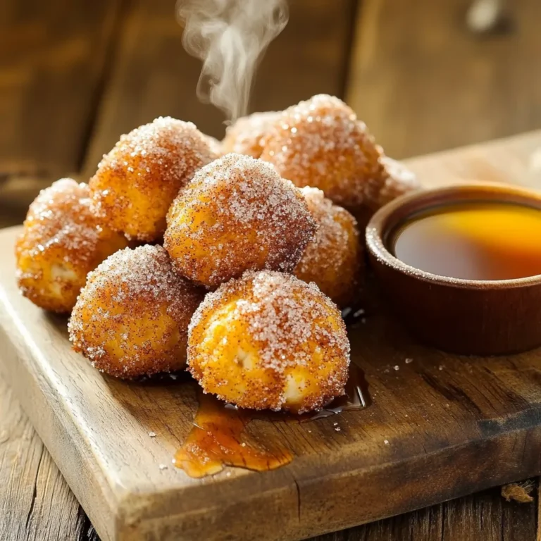 - 3 ½ cups all-purpose flour - 2 tablespoons granulated sugar (for dough) - ½ cup granulated sugar (for cinnamon sugar) - 2 tablespoons ground cinnamon - ½ teaspoon salt - 1 ½ cups warm water (110°F) - 2 ¼ teaspoons active dry yeast (1 packet) - ½ cup unsalted butter, melted - 1 large egg, beaten - ½ cup maple syrup - ½ cup baking soda for boiling To make cinnamon sugar pretzel bites, you need a mix of dry and wet ingredients. The dry part is mostly flour. Flour gives the pretzels shape and texture. Sugar adds sweetness to both the dough and the topping. Ground cinnamon brings a warm flavor. The salt balances all the sweetness. For the wet ingredients, warm water helps activate the yeast. The yeast is key for soft, fluffy bites. Unsalted butter adds a rich taste. An egg gives the dough a nice shine when baked. Finally, maple syrup makes a delightful dip. Don't forget the baking soda! Boiling the pretzel bites in a baking soda solution helps them get that classic pretzel crust. With these ingredients, you can create a tasty treat that's perfect for sharing! To start, grab a mixing bowl. Mix 1 ½ cups of warm water, 2 tablespoons of sugar, and 2 ¼ teaspoons of yeast. Let this sit for about 5 to 10 minutes. You want it to get frothy. This means the yeast is active. Next, in a large bowl, combine 3 ½ cups of all-purpose flour and ½ teaspoon of salt. Once the yeast mixture is ready, add it to the flour mix. Stir until a dough forms. Now, sprinkle some flour on your counter. Knead the dough on this floured surface for about 5 minutes. You want it to feel smooth and elastic. This step is crucial for good texture. After kneading, place the dough in a greased bowl. Cover it with a kitchen towel. Let it rise in a warm spot for about 1 hour. The dough should double in size. While the dough rises, preheat your oven to 425°F. Line a baking sheet with parchment paper. Once the dough has risen, punch it down to release air. Roll it into a long rope, about 1 inch thick. Cut this rope into 1-inch pieces for bite-sized pretzel bites. In a large pot, bring 8 cups of water to a boil. Carefully add ½ cup of baking soda. The mixture may bubble. Boil each pretzel bite for 30 seconds. Flip them halfway through for even cooking. Use a slotted spoon to remove them and place them on the baking sheet. Brush the boiled pretzel bites with a beaten egg. Then, mix ½ cup of granulated sugar and 2 tablespoons of ground cinnamon. Sprinkle this mix over the bites. Bake your pretzel bites in the oven for about 10 to 12 minutes. They should be golden brown and puffed up. While they bake, warm ½ cup of maple syrup in a small saucepan over low heat. When the pretzel bites are done, brush them with melted butter. Serve them warm with the maple syrup for dipping. Enjoy the sweet and savory delight! To make perfect pretzel bites, kneading and rising are key. Knead the dough for about five minutes. You want it smooth and elastic. If it feels sticky, sprinkle on a bit more flour. Next, let the dough rise in a warm spot. Cover it well to keep warmth in. It should double in size in about an hour. Achieving that golden brown color is also important. Bake your pretzel bites at 425°F. Keep an eye on them. They should take about 10 to 12 minutes. Look for a nice puff and a rich golden hue. Dipping is where the fun begins! For the best experience, serve warm pretzel bites with maple syrup. Dip each bite in the syrup for a sweet treat. You can also try adding a sprinkle of sea salt for balance. Want to enhance the flavors even more? Pair your pretzel bites with a creamy cheese dip. The contrast of sweet and savory makes each bite special. One common mistake is over or under-boiling the pretzel bites. Boil each one for 30 seconds. Remember to flip them halfway. This step helps create that classic pretzel crust. Another key point is yeast activation. Make sure your water is warm, not hot. Too hot will kill the yeast. The mixture should be frothy after about 5-10 minutes. If it’s not, start over with fresh yeast. {{image_2}} You can spice up your pretzel bites easily. Adding cheese or herbs to the dough gives a unique twist. Try mixing in shredded cheddar for a savory treat. You can also add some dried herbs like rosemary or thyme for added flavor. If you want to go sweet, consider toppings beyond cinnamon sugar. A sprinkle of cocoa powder mixed with sugar creates a rich taste. You can also use flavored sugars, like vanilla or orange zest, to add a fun twist. For those who need gluten-free options, you can swap all-purpose flour with a gluten-free flour blend. Check that the blend has xanthan gum for the right texture. This keeps the pretzel bites soft and chewy. If you prefer vegan options, replace the egg with a flax egg. Mix one tablespoon of ground flaxseed with three tablespoons of water and let it sit until thick. Use plant-based butter instead of regular butter for the dip. While maple syrup is tasty, you can explore other syrup options for dipping. Try chocolate syrup for a rich, sweet experience. Honey or caramel sauce also pairs well with the pretzel bites. For something savory, consider dips like cheese sauce or a spicy mustard. A warm cheese dip adds a creamy texture. Mustard brings a tangy flavor that balances the sweetness of the pretzels. To keep your pretzel bites fresh, let them cool. Place them on a wire rack. This helps prevent sogginess. Once cooled, store them in an airtight container. You can keep them at room temperature for about two days. To reheat pretzel bites, use an oven. Preheat it to 350°F (175°C). Place the bites on a baking sheet. Heat for about 5-7 minutes. This keeps them soft and warm. Avoid using the microwave, as it can make them chewy. You can freeze pretzel bites. Freeze them before or after baking. If you freeze them raw, shape and boil them first. Then, place them on a baking sheet and freeze until firm. Transfer to a bag for long-term storage. To thaw, leave them in the fridge overnight. Reheat in the oven as mentioned. If they are already baked, just reheat until warm. Enjoy your sweet treat anytime! To activate yeast, mix warm water with sugar and yeast. You need the water at about 110°F. Let it sit for 5-10 minutes. The mixture should become frothy. This shows the yeast is alive and ready to work. Yes, you can make pretzel bites ahead of time. Prepare the dough and let it rise. After that, shape the bites but do not boil or bake them yet. Cover them and store in the fridge for up to 24 hours. When ready, boil, bake, and enjoy! Pretzel bites are done when they turn golden brown. They should also puff up nicely. Check them around 10-12 minutes in the oven. If they look and smell good, they are ready. Yes, you can use instant yeast. It works well in this recipe. You do not need to activate it in warm water. Just mix it directly with the dry ingredients. Your pretzel bites will still turn out great! You can serve many dips with these bites. Try chocolate sauce for a sweet treat. Cream cheese dip adds a nice tang. You can also use caramel sauce for extra sweetness. Explore different flavors to find your favorite! Making pretzel bites is simple and rewarding. You learned how to blend dry and wet ingredients for the dough, then knead and shape it. I shared tips on perfecting your bites and suggested great dipping pairs. We discussed fun variations like cheese or gluten-free options. Remember, storing and reheating your pretzel bites keeps them delicious. Now, you can enjoy fresh pretzel bites anytime. Dive in and experiment with flavors to find your favorite!