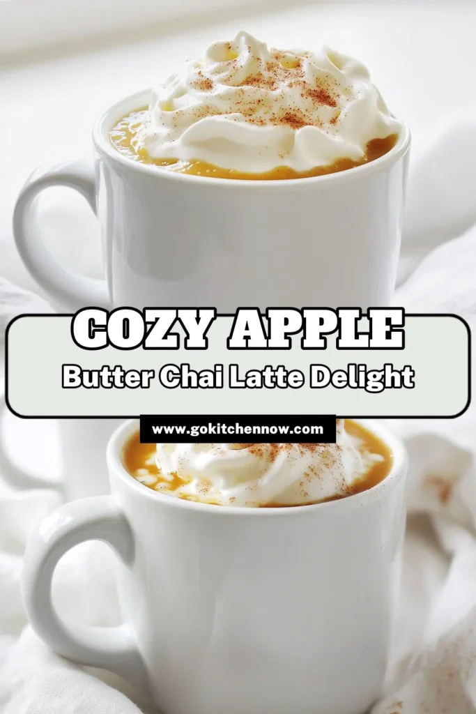 Warm up your fall days with this delicious Apple Butter Chai Latte recipe! Enjoy the perfect blend of creamy milk, fragrant chai spices, and sweet apple butter for a cozy treat. This simple, quick recipe takes just 10 minutes to make and will become your new favorite warm drink. Click through for the full recipe and indulge in the comforting flavors of autumn! #ChaiLatte #FallRecipes #CoffeeLovers #AppleButter