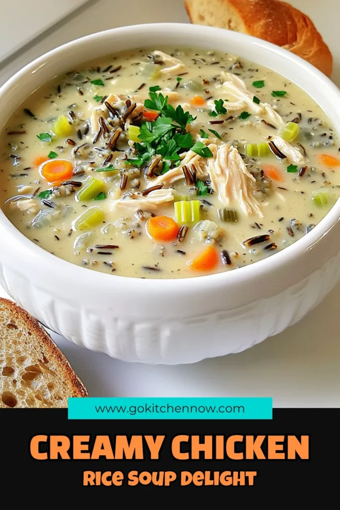 Warm up with a bowl of deliciously comforting creamy chicken wild rice soup! This easy slow cooker recipe is packed with tender chicken, hearty wild rice, and fragrant herbs, making it the perfect meal for any occasion. With just a few simple ingredients, you can create a creamy, flavorful dish that the whole family will love. Click through to explore the full recipe and make this cozy soup tonight! #ChickenWildRiceSoup #SlowCookerRecipes #ComfortFood #SoupRecipes