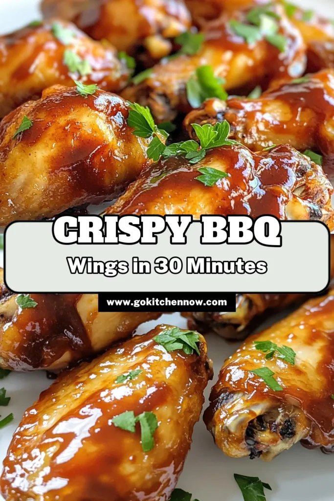 Get ready to enjoy the ultimate Crispy Air Fryer BBQ Chicken Wings! This easy recipe takes just 40 minutes and combines savory spices with your favorite BBQ sauce for a mouthwatering treat. Perfect for gatherings or game day, these wings are crispy on the outside and juicy on the inside. Click through to discover all the steps and elevate your wing game today! #AirFryerRecipes #BBQChickenWings #CrispyWings #EasyRecipes