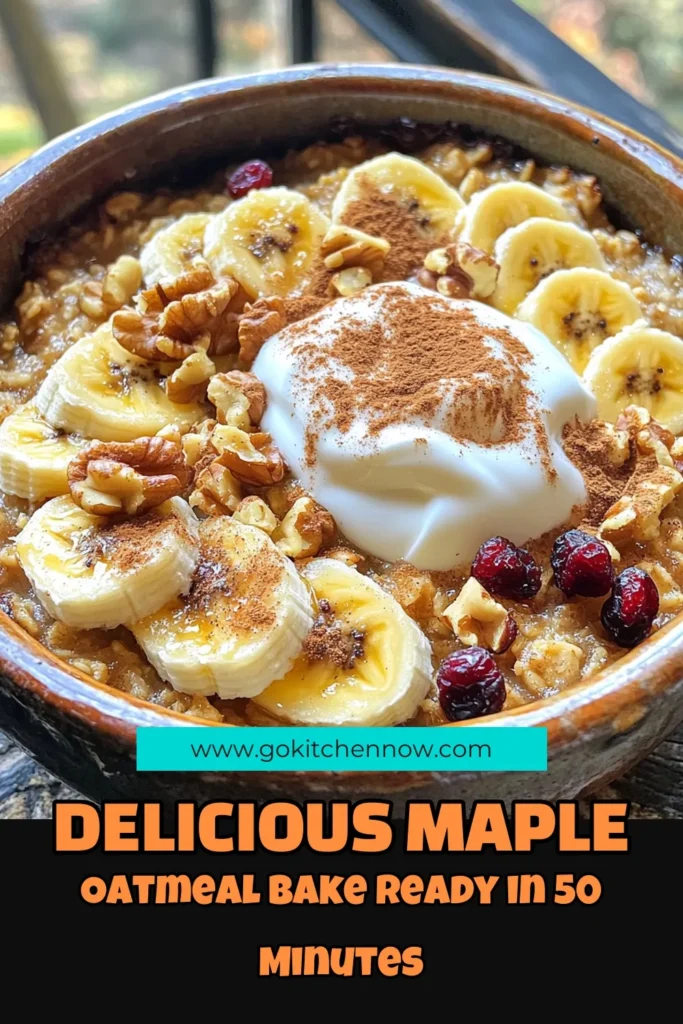 Start your day with a delicious Maple Brown Sugar Oatmeal Bake that’s both hearty and satisfying! This easy recipe combines rolled oats, almond milk, and ripe bananas, sweetened with maple syrup and brown sugar for a comforting breakfast or dessert. Bake up this wholesome dish in just 45 minutes and serve it warm with your favorite toppings. Click through to explore the full recipe and elevate your breakfast game today!
