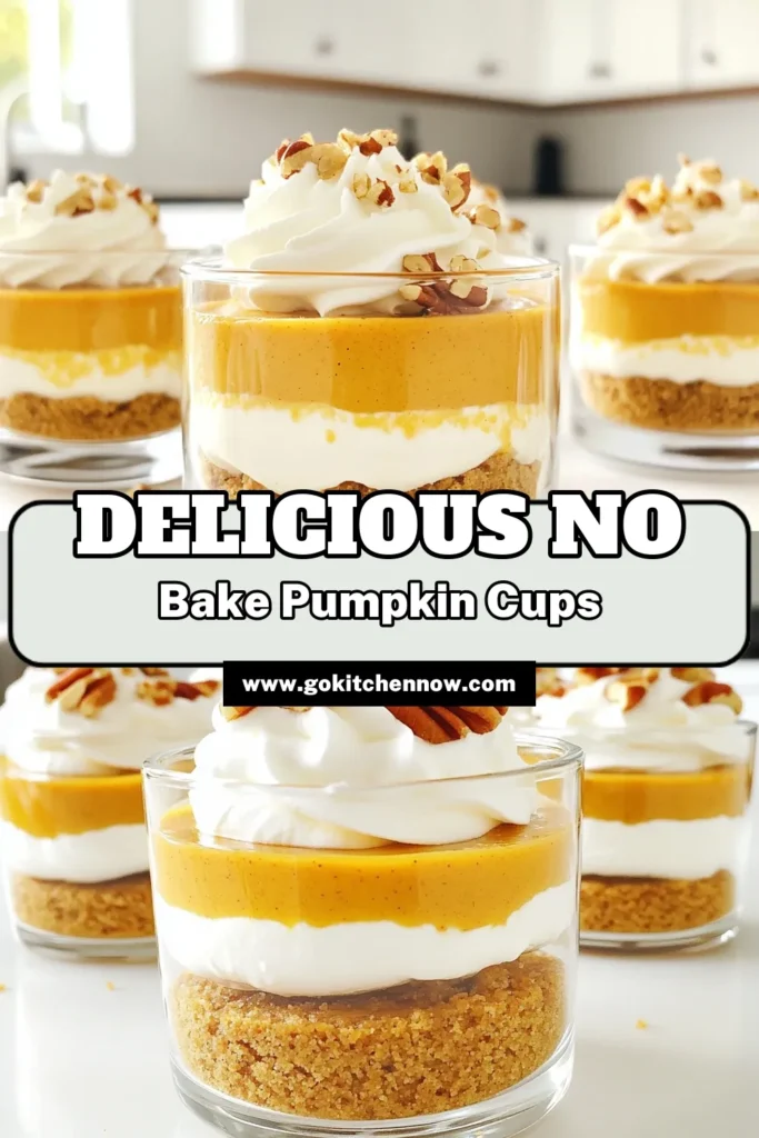 Indulge in the flavors of fall with these delightful no-bake pumpkin cheesecake cups! Perfect for any gathering, this easy recipe combines creamy pumpkin goodness with a crunchy graham cracker crust. With just a few simple ingredients, you can whip up a dessert that will impress your guests. Ready to treat yourself? Click to discover the full recipe and enjoy a sweet autumn treat! #PumpkinCheesecake #NoBakeDesserts #FallRecipes #SweetTreats