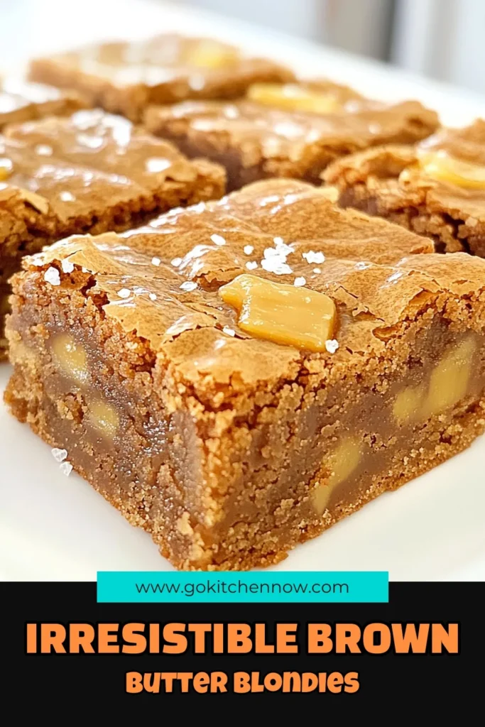Indulge in the rich flavors of Brown Butter Salted Toffee Blondies with this easy recipe! These gooey treats blend nutty brown butter with sweet toffee bits, topped with a sprinkle of sea salt for the perfect bite. Ready in just 45 minutes, these blondies are perfect for any gathering or cozy night in. Click to discover how to make these irresistible desserts that everyone will love! #Dessert #Blondies #Baking #SweetTreats