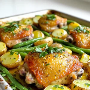 Sheet Pan Lemon Herb Chicken Thighs Flavorful Dish