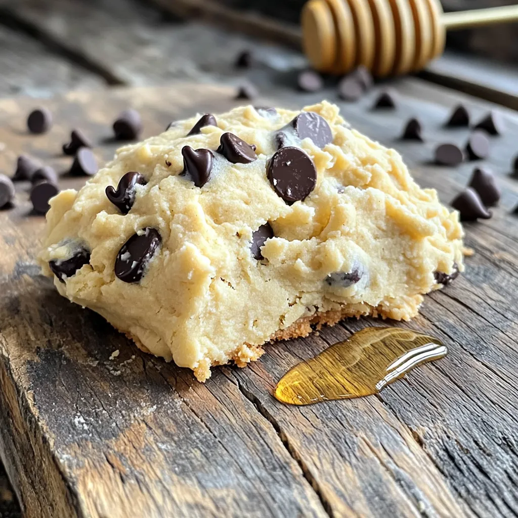 - 1 cup cottage cheese (low-fat or full-fat) - 1/2 cup almond flour - 1/4 cup vanilla protein powder - 1/4 cup almond butter (or peanut butter) - 2 tablespoons honey (or maple syrup for a vegan option) - 1 teaspoon vanilla extract - 1/2 teaspoon baking powder - 1/4 teaspoon salt - 1/3 cup dark chocolate chips or chopped nuts (optional) To make high-protein cottage cheese cookie dough, you need simple and healthy ingredients. The cottage cheese gives protein and creaminess. You can choose low-fat or full-fat based on your taste. Almond flour adds a nice nutty flavor and helps bind the dough. The vanilla protein powder boosts the protein even more. Almond butter or peanut butter makes the dough rich and tasty. Honey or maple syrup sweetens the mix. I like using maple syrup for a vegan option. The vanilla extract gives a lovely aroma. Baking powder helps the dough rise a bit, while salt enhances the flavors. You can also add dark chocolate chips or nuts for extra crunch and fun. Each ingredient plays an important role in making this treat both delicious and nutritious. - First, take a bowl. Combine 1 cup of cottage cheese and 1/4 cup of almond butter. - Use a fork or a whisk to mix until smooth. This makes a creamy base for the dough. - Next, add 2 tablespoons of honey or maple syrup and 1 teaspoon of vanilla extract. - Stir the mixture until everything is fully combined. This adds sweetness and flavor. - In another bowl, whisk together 1/2 cup of almond flour, 1/4 cup of protein powder, 1/2 teaspoon of baking powder, and 1/4 teaspoon of salt. - Gradually add this dry mix to your wet mixture. Stir until just combined. The dough will be sticky. - If you want, fold in 1/3 cup of dark chocolate chips or chopped nuts. This adds a nice crunch. - Cover the dough with plastic wrap and refrigerate for at least 30 minutes. Chilling helps the dough firm up and makes it easier to scoop. To get the best texture, chilling the dough is key. When you chill it, the dough firms up and makes it easier to scoop. I recommend refrigerating the dough for at least 30 minutes. This wait helps the flavors blend well, too. If your dough feels too sticky, you can add a bit more almond flour. This helps balance the moisture from the cottage cheese. If you don’t have almond flour, try using oat flour or whole wheat flour. For protein powder, you can swap in a plant-based option. If you want a vegan version, use maple syrup instead of honey. Almond butter can be replaced with peanut butter or sunflower seed butter for different flavors. For smooth blending, use a fork or whisk. This helps break up the cottage cheese and almond butter, making it creamy. I suggest using a large mixing bowl to give you space to stir. A silicone spatula also works well for folding in the dry ingredients and any add-ins like chocolate chips or nuts. This tool helps you mix without overworking the dough, which can change the texture. {{image_2}} You can change the taste of your cookie dough easily. Adding spices like cinnamon or nutmeg gives it a warm flavor. Just a pinch can make a big difference! You can also try different nut butters. Almond butter gives a rich taste, while peanut butter adds a classic flavor. Choose what you like best! Want a crunch? You can add nuts or seeds. Chopped walnuts or sunflower seeds work great. They add a nice bite! You can also change the type of chocolate. Dark chocolate chips bring deep flavor, while milk chocolate chips add sweetness. Get creative with your choices! For a lighter cookie dough, try reducing the sweetener. You can use less honey or maple syrup, and it still tastes good. If you want, you can swap for sugar-free alternatives too. There are many options available now. Enjoy your tasty treat while keeping it healthy! To keep your cookie dough fresh, use an airtight container. Glass or plastic containers work well. If you want to use plastic wrap, cover the dough tightly. This helps to prevent it from drying out. Refrigeration is key. Store the dough in the fridge for best results. It will stay fresh and ready to eat. If you want to save it for later, freezing is a great option. Refrigerated cookie dough lasts about 5 to 7 days. Keep it in the fridge until you are ready to enjoy it. For freezing, the dough can last for up to 3 months. Make sure to wrap it well. Use freezer-safe bags or containers. This way, you can enjoy a high-protein treat anytime. For fun serving ideas, scoop out small bites of cookie dough. You can enjoy them as a snack or dessert. Pair your cookie dough bites with fresh fruit or yogurt. This gives you a balanced snack. You could also serve them with a glass of milk or a smoothie. Both options add flavor and nutrition. Yes, you can make this cookie dough vegan. Here are some substitutes: - Use almond or soy yogurt instead of cottage cheese. - Replace almond butter with a nut-free option like sunflower seed butter. - Swap honey for maple syrup to keep it vegan. - Ensure your protein powder is plant-based. These swaps keep the taste great while making it vegan-friendly. If you want a sweeter dough, try these tips: - Add more honey or maple syrup. Just a tablespoon more can help. - Use a flavored protein powder, like vanilla or chocolate, for more sweetness. - Mix in a bit of brown sugar or coconut sugar for extra flavor. Adjust these amounts to find your perfect sweetness level. Yes, this cookie dough is safe to eat raw. Here’s why: - The cottage cheese is pasteurized, which means it’s safe. - We don’t use raw eggs, which are often a concern in cookie dough. Just remember, always use fresh ingredients for the best safety and taste. To change the serving size, follow these tips: - Double the recipe for a bigger batch. Just multiply each ingredient by two. - Halve the recipe for a smaller batch. Divide each ingredient by two. - Keep the same ratios for the best results. This way, you can make just what you need! This blog post covered a delicious, healthy cookie dough recipe. You learned about the ingredients, preparation steps, and tips for the perfect texture. Remember to chill the dough for the best results. Explore variations to suit your taste, and find ways to adjust for dietary needs. Store your cookie dough properly to keep it fresh. With these insights, you can enjoy a fun, protein-packed snack anytime. Happy cooking!