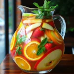 To make a delicious Apple Cider Sangria, you need the following ingredients: - 4 cups apple cider - 2 cups sparkling water - 1 cup orange juice - 1 cup sliced apples - 1 cup sliced oranges - 1 cup sliced strawberries - 1/2 teaspoon ground cinnamon - 1 tablespoon honey (optional) - Fresh mint leaves for garnish Apple cider is the star of this drink. It gives a rich, sweet flavor. Choose a high-quality cider for the best results. The sparkling water adds a bubbly touch. It makes the sangria refreshing and light. Using fresh fruit is key. I like to use a mix of apples, oranges, and strawberries. They not only taste great but also add color. The ground cinnamon brings warmth and enhances the autumn vibe. Honey is optional, but it can add a nice sweetness if you prefer. Don’t forget the mint leaves! They add a fresh scent and a pop of green. With these ingredients, you will create a festive drink that everyone will love. First, grab a large pitcher. Combine 4 cups of apple cider and 1 cup of orange juice in it. Stir well to mix the flavors. The apple cider adds sweetness, while the orange juice brings a bright taste. Now it's time for the fruit! Slice up 1 cup of apples, 1 cup of oranges, and 1 cup of strawberries. Add all these colorful fruits to your pitcher. To let the flavors blend, chill the mixture for 30 minutes in the fridge. This step makes the drink refreshing and tasty. Before serving, gently stir in 2 cups of sparkling water. This adds a nice fizz to the sangria. Then, sprinkle in 1/2 teaspoon of ground cinnamon. For a hint of sweetness, mix in 1 tablespoon of honey if you like. Stir until everything is combined. Serve in glasses filled with ice. Garnish with fresh mint leaves for a nice touch! To boost the flavor of your Apple Cider Sangria, consider adding more spices. Cloves and nutmeg can add warmth and depth. Just a pinch goes a long way. I also like to use fresh, seasonal fruits. They taste better and look appealing in your drink. Try pears or pomegranates in the mix too. Serving your sangria in unique glassware makes it extra special. Use mason jars or colorful tumblers to add fun. For garnishes, think beyond mint leaves. You can use cinnamon sticks or star anise. They not only look beautiful but also add a nice touch of flavor. Getting the right balance of sweetness and acidity is key. If your sangria is too sweet, add more citrus juice. A splash of lemon or lime can brighten it up. If it’s too tart, mix in a bit of honey. Adjust until it tastes just right for you. {{image_2}} You can switch up the fruits in your sangria. Try adding sliced pears for a sweet touch. Berries like raspberries or blueberries also work well. They add color and flavor. Experiment with your favorite fruits to make it unique. Want to make it boozy? You can add wine or spirits. A dry white wine works great. You can also try bourbon or rum for a warm twist. Just remember to taste as you go to balance the flavors. Make your sangria fit the season. In summer, use tropical fruits like pineapple and mango. In winter, try adding cranberries and pomegranate seeds. Each season brings a new twist to this drink, keeping it fresh and exciting. To keep your sangria fresh, store it in the fridge. Use a covered pitcher or jar. If you have leftovers, add the fruit to a sealed bag. This keeps the fruit from getting mushy. You can also freeze leftover sangria. Just pour it into ice cube trays. This way, you can add a sangria cube to drinks later. Fresh apple cider sangria lasts about three days in the fridge. After that, the fruit may lose its crunch. The flavors may also fade. If you freeze it, it can last for up to three months. Just remember to thaw it in the fridge before serving. For the best taste, make your sangria at least 30 minutes before serving. This allows the fruit to soak up the flavors. If you prepare it the night before, the flavors meld even better. Just wait to add the sparkling water until you are ready to serve. This keeps the fizz nice and lively. You can let the sangria sit for up to 24 hours. This allows the fruit to soak up the flavors. However, I recommend at least 30 minutes in the fridge. This helps the flavors mix well. The longer it sits, the more intense the taste becomes. Just be careful not to let it sit too long. The fruit can get mushy if you wait too long. Yes, you can easily make a non-alcoholic version. Just skip the alcohol and keep the other ingredients. You’ll still have a tasty drink. The apple cider and sparkling water blend well together. You can add some extra spices or sweetener for added flavor. It’s a great option for kids or those who don’t drink. The best apple cider is fresh and unfiltered. This type has the best flavor and aroma. Look for cider that has no added sugars or preservatives. If you can, buy local cider. It can add a nice touch to your sangria. You can also use spiced cider for a warm twist. Just remember that fresh is always best for taste. This blog post shared a fun and simple recipe for Apple Cider Sangria. You learned about the easy ingredients, steps for mixing, and tips for great flavor. We covered ways to make your drink stand out and ideas for different fruit choices. Whether you prefer it with or without alcohol, you now have a flexible recipe for any season. Remember to store your sangria correctly to enjoy it longer. Get creative and enjoy making this refreshing drink for friends and family!