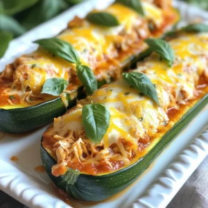 Keto Chicken Parmesan Zucchini Boats Savory Low-Carb Meal