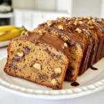 This chocolate chip banana bread uses simple, fresh ingredients. Here’s what you need: - 3 ripe bananas, mashed - 1/3 cup melted coconut oil - 1/2 cup brown sugar - 1 large egg, lightly beaten - 1 teaspoon vanilla extract - 1 teaspoon baking soda - Pinch of salt - 1 teaspoon ground cinnamon - 1 1/2 cups all-purpose flour - 1/2 cup semi-sweet chocolate chips Each ingredient plays a key role. The ripe bananas add natural sweetness and moisture. Coconut oil keeps it rich and tender. Brown sugar contributes depth of flavor. The egg helps bind everything together. You can customize your banana bread with fun add-ins. Here are some choices: - 1/4 cup chopped walnuts - Chocolate sauce for drizzling Walnuts add crunch and a nutty flavor. If you want extra chocolate, drizzle some chocolate sauce on top. Both options make your bread even more delightful. Sometimes, you may want to swap out ingredients. Here are some ideas: - Use olive oil instead of coconut oil. - Substitute applesauce for the egg for a vegan option. - Swap all-purpose flour with almond or oat flour for gluten-free bread. These substitutions work well and keep the bread tasty. Experiment with what you have. Each change offers a new twist on this classic treat! First, set your oven to 350°F (175°C). This temperature helps the bread rise well. While the oven heats, get a 9x5 inch loaf pan. You can grease it with oil or line it with parchment paper. This keeps the bread from sticking. In a large bowl, mash the three ripe bananas. You want them smooth but still a bit chunky. Next, pour in 1/3 cup of melted coconut oil. Mix them well until they blend together. Add 1/2 cup of brown sugar to the bowl. Then, crack in one large egg that you’ve lightly beaten. Finally, stir in one teaspoon of vanilla extract. Keep mixing until everything is smooth. Now, sprinkle one teaspoon of baking soda, a pinch of salt, and one teaspoon of ground cinnamon over the wet mix. Stir this in gently. Next, take 1 1/2 cups of all-purpose flour. Add it a little at a time to your banana mixture. Fold it in carefully; a few lumps are okay. Finally, add 1/2 cup of semi-sweet chocolate chips and 1/4 cup of chopped walnuts, if you like. Gently fold these in. Now, pour the batter into your prepared loaf pan. Smooth out the top with a spatula. Bake it in the oven for 60 to 65 minutes. Check with a toothpick; it should come out clean. Once done, let it cool for about 10 minutes in the pan before moving it to a wire rack. Use ripe bananas for the best flavor. The skin should be mostly brown or black. These bananas are sweeter and softer. They mash easily, which is perfect for the bread. You can speed up ripening by placing them in a paper bag. Add an apple to help them ripen faster. Mix your batter gently. Over-mixing can lead to tough banana bread. When adding flour, fold it in carefully. A few lumps are okay. This helps keep the bread light and fluffy. Remember, less mixing is better for texture. Cool your banana bread in the pan for about 10 minutes. Then transfer it to a wire rack. This prevents sogginess from steam. For storage, wrap it in plastic wrap or foil. Keep it at room temperature for up to three days. If you want to store it longer, freeze it. Slice it before freezing for easy servings later. {{image_2}} You can make gluten-free chocolate chip banana bread easily. Just swap the all-purpose flour for a gluten-free blend. Look for a mix that works well for baking. This will help keep the bread soft and fluffy. Follow the same steps in the recipe, and enjoy a tasty treat without gluten. To make a vegan version, you can replace the egg. Use a flax egg instead. Mix one tablespoon of ground flaxseed with three tablespoons of water. Let it sit for five minutes until it thickens. Use this in place of the egg. Substitute coconut oil with your favorite plant-based oil. Your vegan banana bread will still be moist and delicious. You can add fun flavors to your banana bread. Here are some ideas: - Nuts: Walnuts or pecans add a nice crunch. Mix in 1/4 cup of chopped nuts. - Spices: Try adding more spices for warmth. A pinch of nutmeg or ginger can make a difference. - Chocolate: Use dark chocolate chips for a rich taste. You can even add extra chocolate chunks for more sweetness. These variations can make your chocolate chip banana bread special. Each choice adds a unique twist to the classic recipe. To keep your chocolate chip banana bread fresh, store it in an airtight container. This method helps keep moisture in while blocking air. Place the bread at room temperature. It stays good for about three days. If you want it to last longer, consider refrigerating it. This option can extend its life to a week. Just wrap it tightly in plastic wrap first. Freezing is a great way to store banana bread long-term. First, let the bread cool completely. Then, slice it into pieces. Wrap each slice in plastic wrap securely. Place all the wrapped slices in a freezer bag. Make sure to remove as much air as you can. You can keep it in the freezer for up to three months. When you’re ready to enjoy it, just thaw a slice in the fridge overnight. To enjoy your banana bread again, heat it gently. You can use a microwave or an oven. For the microwave, warm a slice for about 15-20 seconds. For the oven, preheat it to 350°F (175°C). Place the slice on a baking sheet and heat for about 10 minutes. This method helps to refresh its flavor and texture, making it taste just baked! Chocolate chip banana bread lasts about 3 to 5 days at room temperature. Keep it in an airtight container to stay fresh. If you want it to last longer, you can freeze it. In the freezer, it can last for up to 3 months. Yes, you can use frozen bananas! Just thaw them before mashing. Frozen bananas often taste sweeter. They add great moisture to your bread. This makes your banana bread extra yummy. If your banana bread is too dense, check your mixing method. Over-mixing can cause density. Make sure to mix until ingredients are just combined. You can also add a bit more baking soda. This may help the bread rise better. If you like, add a splash of milk for moisture. You learned about key ingredients for chocolate chip banana bread. We covered steps for mixing, baking, and cooling. You found tips for using ripe bananas and avoiding over-mixing. We also explored variations, like gluten-free and vegan options. Finally, we discussed storage and reheating to keep your bread fresh. With these insights, you can bake delicious banana bread with confidence. Enjoy your baking journey and share it with others!