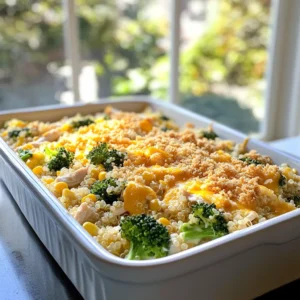 Rotisserie Chicken Casserole Easy Family Meal Idea