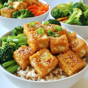 Minute Crispy Garlic Tofu Bowls Flavorful and Quick Meal