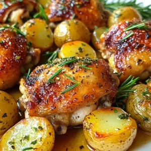 Roasted Chicken Thighs and Potatoes Easy and Flavorful