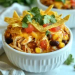 - 2 lbs boneless, skinless chicken breasts - 1 can (15 oz) black beans, drained and rinsed - 1 can (15 oz) corn, drained - 2 cups enchilada sauce - 1 can (10 oz) diced tomatoes with green chilies - 1 teaspoon cumin - 1 teaspoon chili powder - 1/2 teaspoon garlic powder - 1/2 teaspoon onion powder - 2 cups shredded cheddar cheese - 8 corn tortillas, cut into strips - Fresh cilantro for garnish (optional) - Sour cream for serving (optional) Flavor is key in the Crockpot Chicken Enchilada Casserole. Each ingredient plays a role. The chicken provides a juicy base. Black beans add protein and fiber. Corn brings sweetness and texture. Enchilada sauce ties everything together with spice. Diced tomatoes with green chilies add a nice kick. Spices are essential too. Cumin gives warmth. Chili powder adds depth. Garlic powder and onion powder enhance the overall flavor. Together, they create a tasty blend that shines through the dish. For toppings, cheese is a must. It melts beautifully, creating a rich layer. Corn tortillas add crunch. You can also use fresh cilantro for a bright finish. Sour cream offers a creamy balance. It cools the dish and adds creaminess. These ingredients make the casserole unique. They create layers of flavor that everyone will enjoy. Don't skip any, as each one adds something special. {{ingredient_image_1}} - First, place 2 lbs of boneless, skinless chicken breasts in the bottom of your crockpot. - Next, evenly sprinkle 1 teaspoon of cumin, 1 teaspoon of chili powder, 1/2 teaspoon of garlic powder, and 1/2 teaspoon of onion powder over the chicken. This mix enhances the chicken's flavor. - Pour 2 cups of enchilada sauce over the seasoned chicken. Make sure every piece is covered. - Then, add 1 can of drained black beans, 1 can of drained corn, and 1 can of diced tomatoes with green chilies. These ingredients bring texture and taste to the dish. - Cook on low for 6-7 hours or on high for 3-4 hours. The chicken should be tender and cooked through. - After cooking, use two forks to shred the chicken in the crockpot. Mix it well with the other ingredients for even flavor. - Layer half of 8 corn tortilla strips over the shredded chicken. Then, add 1 cup of shredded cheddar cheese on top. - Add the rest of the tortilla strips and cover with the remaining enchilada mixture. Top it off with another cup of cheese. - Cover and cook on low for an extra 30 minutes until the cheese is melted and bubbly. To shred chicken well, I like to use two forks. This method is simple and quick. You can also use a hand mixer for a faster option. Just make sure to mix the chicken well with other ingredients. This helps spread the flavors throughout the dish. To boost flavor in your casserole, consider adding extra spices. A pinch of smoked paprika gives a nice depth. You can also try a little cayenne for heat. If you want to make homemade enchilada sauce, use canned tomatoes, chili powder, and cumin. This adds a fresh taste that store-bought sauces may lack. Serve your casserole with a side of rice or chips. Fresh avocado slices also make a great addition. For toppings, consider diced onions, jalapeños, or more cheese. These add a nice crunch and flavor. A dollop of sour cream or guacamole can make each bite even better! Pro Tips Use Fresh Ingredients: Whenever possible, opt for fresh ingredients like cilantro and homemade enchilada sauce to enhance the flavor of your casserole. Customize the Heat: Adjust the spiciness of your dish by using mild or hot enchilada sauce and choosing your preferred type of diced tomatoes with green chilies. Shred Chicken for Best Texture: Shredding the chicken directly in the crockpot allows it to soak up all the flavors from the sauce and spices. Make Ahead: This casserole can be prepared the night before. Just layer everything in the crockpot and store it in the fridge until you're ready to cook. {{image_2}} To make a vegetarian version of this dish, you can easily swap out the chicken. Use plant-based proteins like tofu, tempeh, or chickpeas. They add great texture and protein. When you make this change, adjust your seasonings a bit. You might want to add extra cumin or chili powder for flavor. You can control the heat in your casserole. If you want a milder dish, use mild enchilada sauce. You can also choose sweet bell peppers instead of spicy chiles. For those who like heat, add jalapeños or use a spicier sauce. Different chiles like serranos or habaneros can also ramp up the spice. Feel free to mix up your ingredients! If you want a different bean, try pinto or kidney beans. You can also switch up the cheese. Monterey Jack or pepper jack gives a nice twist. When it comes to tortillas, corn tortillas work great, but you can also use flour tortillas. Just cut them into strips like the corn ones. To keep your casserole fresh, store leftovers in the fridge. Use airtight containers to seal in the flavors. Let the dish cool to room temperature before placing it in the fridge. This helps prevent moisture buildup. Enjoy your leftovers within three to four days for the best taste. If you want to save your casserole for later, freezing is a great option. First, let the dish cool completely. Then, cut it into portions. Wrap each portion tightly in plastic wrap. Place the wrapped portions in a freezer-safe bag or container. This keeps out air and prevents freezer burn. When ready to enjoy, thaw it overnight in the fridge. Reheat in the oven at 350°F until hot. You can also microwave it until heated through. In the fridge, your casserole stays fresh for about three to four days. Check for any signs of spoilage before eating. Signs include off smells, mold, or a change in color. If you see any of these, it’s best to toss the dish. Always trust your senses when it comes to food safety. Yes, you can cook this on the stove. Start by searing the chicken in a large pot. Brown both sides for about 5 minutes. Then add all other ingredients, including the enchilada sauce. Stir well and cover. Let it simmer on low heat for about 30 minutes, or until the chicken is tender. Shred the chicken and mix it back into the sauce for the best flavor. If you are cooking on high, it will take about 3 to 4 hours. Make sure the chicken reaches an internal temperature of 165°F. After cooking, shred the chicken and stir it with the other ingredients. This gives your dish a rich flavor and a great texture. Yes, you can use frozen chicken breasts. Just add an extra hour to your cooking time. The chicken will still turn out tender and juicy. Be mindful to check the internal temperature to ensure it reaches 165°F before serving. You can switch up the toppings for more flavor. Try Monterey Jack cheese, queso fresco, or even crumbled feta. You can also add sliced jalapeños, diced avocado, or chopped green onions. Each option adds a unique twist to your casserole. To make this casserole gluten-free, use corn tortillas marked gluten-free. You should also check your enchilada sauce for gluten-free labels. All other ingredients are naturally gluten-free, so you can enjoy this dish without worry. This recipe combines tasty ingredients, easy prep, and fun options. You can enjoy chicken, beans, and corn in a cozy dish. Follow the steps for cooking and serving that fit your taste. Remember, you can tweak flavors and toppings to make it your own. With these tips, leftovers stay fresh and delicious. I hope you try this dish soon! It’s a great way to share delicious moments with family and friends.