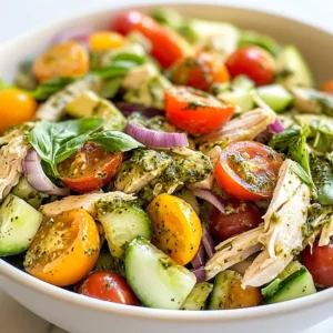 Healthy Pesto Chicken Salad Light and Flavorful Meal