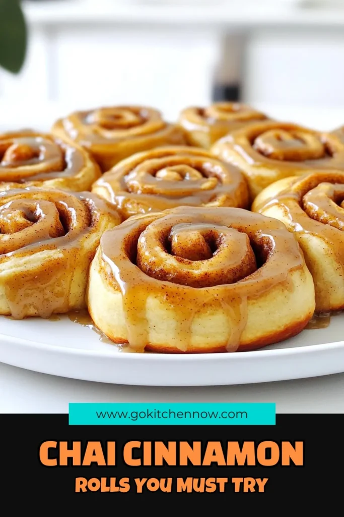Indulge in the delightful flavors of Chai Cinnamon Rolls with this easy recipe! These soft, sweet rolls are infused with warming spices and topped with a luscious chai glaze that will leave your taste buds dancing. Perfect for breakfast or a cozy afternoon treat, these homemade rolls are sure to impress. Click through to explore our full recipe and bring warmth to your kitchen! #ChaiCinnamonRolls #Baking #ComfortFood #HomemadeTreats