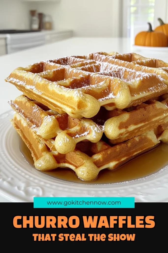 Indulge in the ultimate fall treat with these Pumpkin Spice Churro Waffles! Combining the warm flavors of pumpkin and cinnamon, this easy recipe is perfect for breakfast or brunch. With just a few simple ingredients, you can create crispy, sweet waffles coated in sugar for a delicious twist. Ready to impress your friends and family? Click through for the full recipe and elevate your breakfast game! #PumpkinSpice #ChurroWaffles #FallRecipes #BrunchIdeas