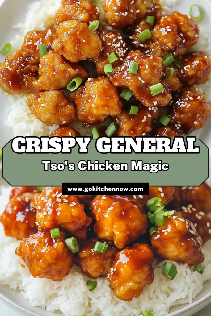 Indulge in the ultimate Crispy General Tso's Chicken with this easy homemade General Tso's chicken recipe! Perfect for those craving Chinese takeout alternatives, this dish uses tender chicken thighs for a satisfying meal. Enjoy the crunchy coating and flavorful sauce that will have everyone coming back for seconds. Try this easy chicken thigh recipe and make dinner a hit! Save this recipe for later! #CrispyGeneralTsosChicken #EasyChickenThighRecipes #CrispyChickenRecipes #ChineseTakeoutAlternatives