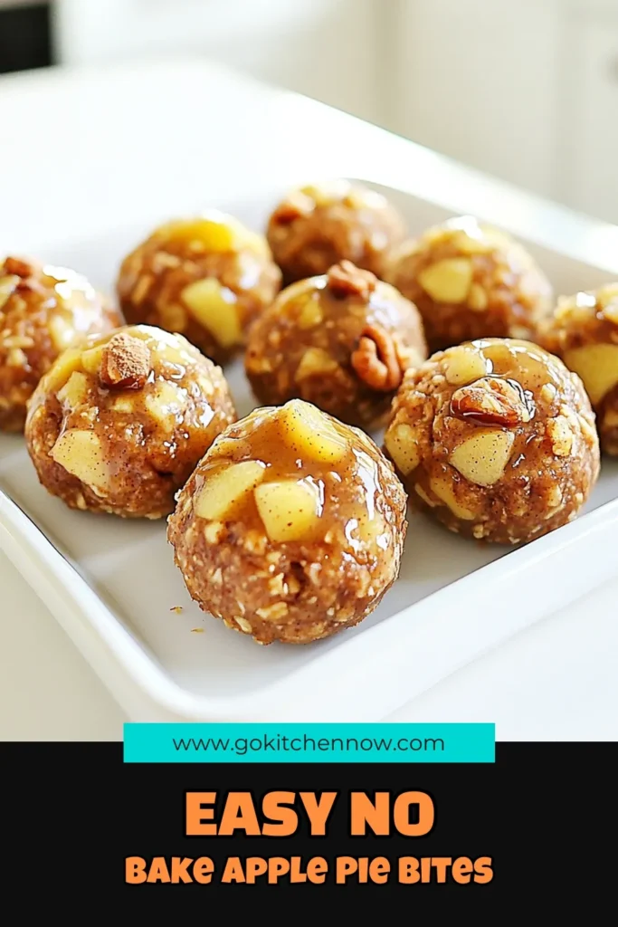 Fuel your day with these delicious No Bake Apple Pie Energy Bites! Packed with rolled oats, almond butter, honey, and spices, these bites are perfect for a quick snack or post-workout boost. They're easy to make and only take 10 minutes to prep! Discover the full recipe and treat yourself to a wholesome snack that's as nutritious as it is tasty. Click through now to explore more tasty recipes! #EnergyBites #NoBakeRecipes #HealthySnacks #ApplePie