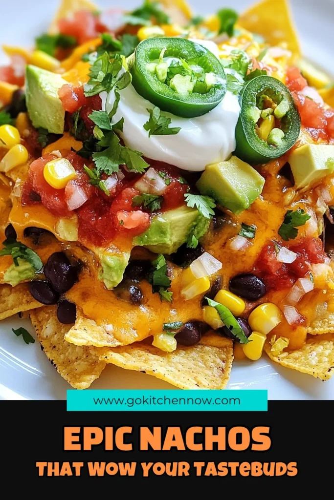 Dive into the deliciousness of this loaded nachos recipe that will steal the show at any gathering. These cheesy nachos with toppings are easy to prepare, making them perfect for parties. Discover the best nacho toppings like black beans, corn, and jalapeños in this oven-baked nachos recipe. Indulge and impress your guests with this crowd-pleaser! Save the recipe now and enjoy! #LoadedNachos #NachoRecipe #PartyFood #CheesyNachos