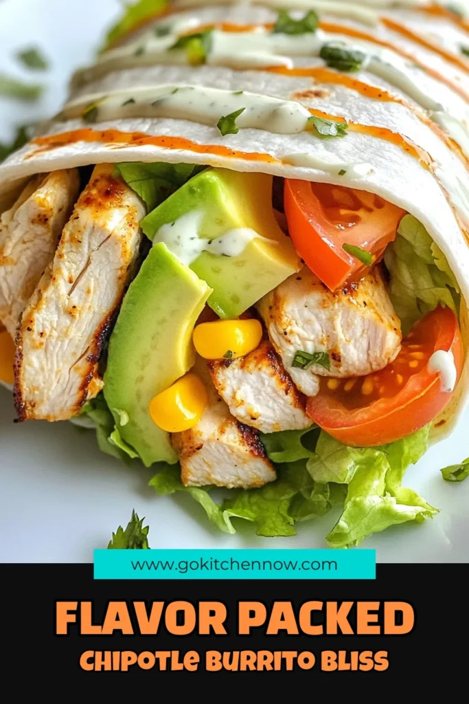 Craving a delicious and satisfying meal? Try this Chipotle Ranch Grilled Chicken Burrito! This easy burrito recipe features marinated grilled chicken with a flavorful chipotle powder chicken marinade, combined with homemade burrito filling made of brown rice, black beans, and fresh veggies. Perfect for meal prep or a quick dinner. Don't miss out on this grilled chicken burrito recipe—save it now! #ChipotleRanchChickenBurrito #EasyBurritoRecipe #GrilledChickenBurrito #HomemadeBurritoFilling