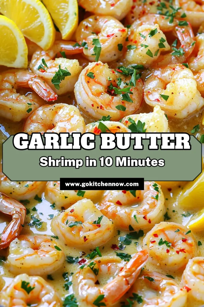 Indulge in a quick and delicious meal with this Minute Garlic Butter Shrimp Skillet! In just 10 minutes, you can whip up succulent shrimp cooked in a buttery garlic sauce, perfect for any night of the week. Elevate your dinner with a squeeze of lemon and fresh parsley for a burst of flavor. Ready to impress? Click through for the full recipe and make mealtime magic happen! #GarlicButterShrimp #EasyRecipes #ShrimpSkillet #QuickDinners