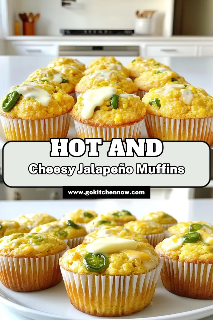 Indulge in these irresistible Cheesy Jalapeño Cornbread Muffins that are bursting with flavor! Perfect for any occasion, these muffins are easy to make and will be a hit at your next gathering. With a delightful blend of cornmeal, cheddar cheese, and spicy jalapeños, get ready to savor every bite. Click through to explore the full recipe and elevate your baking game! #CornbreadMuffins #CheesyJalapeno #BakingRecipes #SpicyDelights