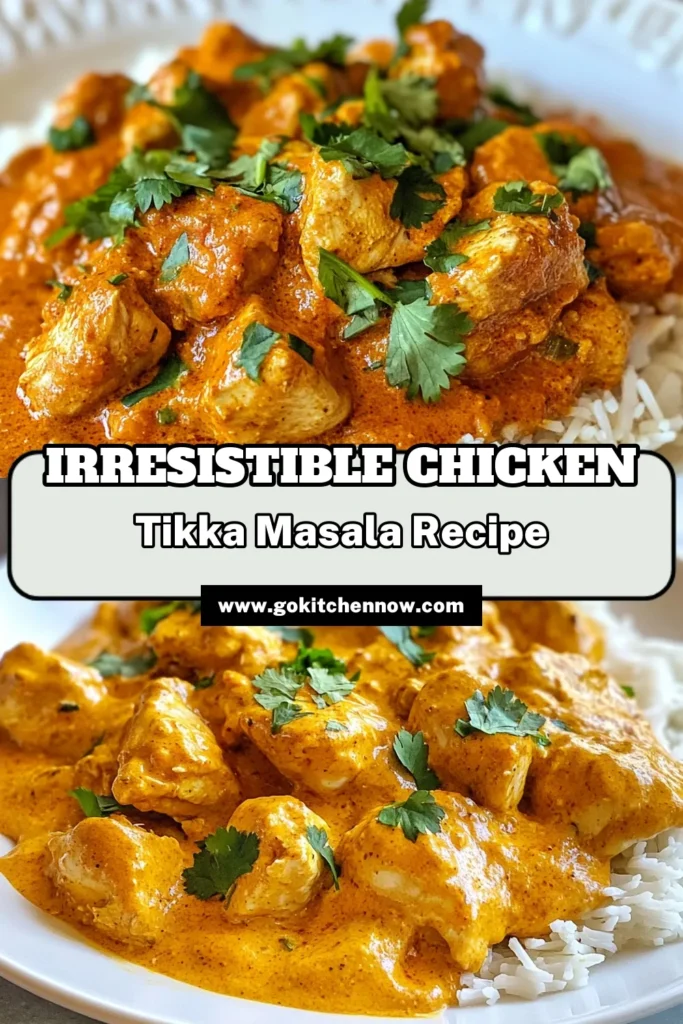 Discover a delicious Chicken Tikka Masala recipe that's perfect for any night! This easy chicken recipe features marinated chicken thighs cooked to perfection in a creamy tikka masala sauce. Enjoy this comforting Indian chicken dish that's simple to make and bursting with flavor. Ideal for family dinners or gatherings, save this recipe and whip up a tasty meal everyone will love! #ChickenTikkaMasala #EasyChickenRecipes #IndianChickenDishes #MarinatedChickenRecipes