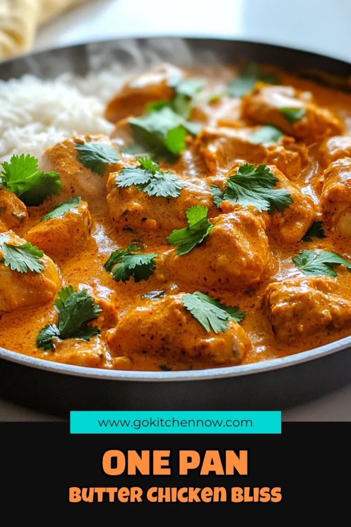 Discover the ultimate Butter Chicken Skillet recipe that brings vibrant flavors to your kitchen! This one-pan meal is packed with tender chicken, aromatic spices, and a creamy sauce that's perfect over rice or naan. In just 40 minutes, you can impress your family or guests with this delicious dish. Ready to spice up your dinner routine? Click through for the full recipe and unleash your inner chef! #ButterChicken #SkilletMeal #EasyRecipes #ComfortFood