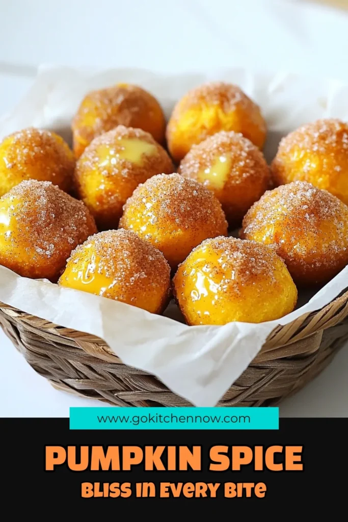 Indulge in the seasonal delight of cinnamon sugar pumpkin donut holes! These delicious bites combine moist pumpkin puree with warm spices for a cozy treat perfect for any fall gathering. Easy to make and ready in just 30 minutes, they’re rolled in cinnamon sugar for an irresistible finish. Click through for the full recipe and step-by-step instructions to make this seasonal favorite! #PumpkinDonutHoles #FallBaking #CinnamonSugar #PumpkinSpice
