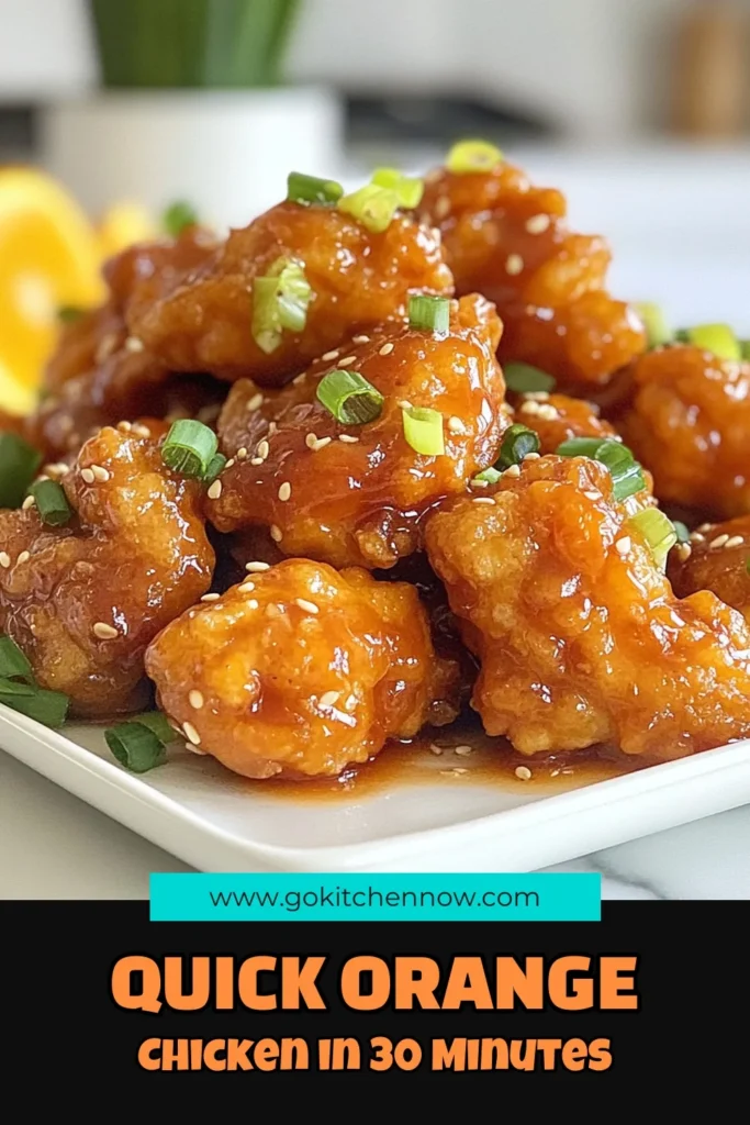 Craving an easy and delicious meal? Try this Orange Chicken Quick Fry recipe! This Asian orange chicken features crispy fried chicken that's coated in a tangy orange glaze, all ready in just 30 minutes. Perfect for a quick dinner, this orange chicken recipe will impress your family and friends. Don't miss out on this quick fry chicken delight! Save and share your culinary adventure! #OrangeChicken #QuickFryChicken #EasyOrangeChicken #CrispyFriedChickenRecipe