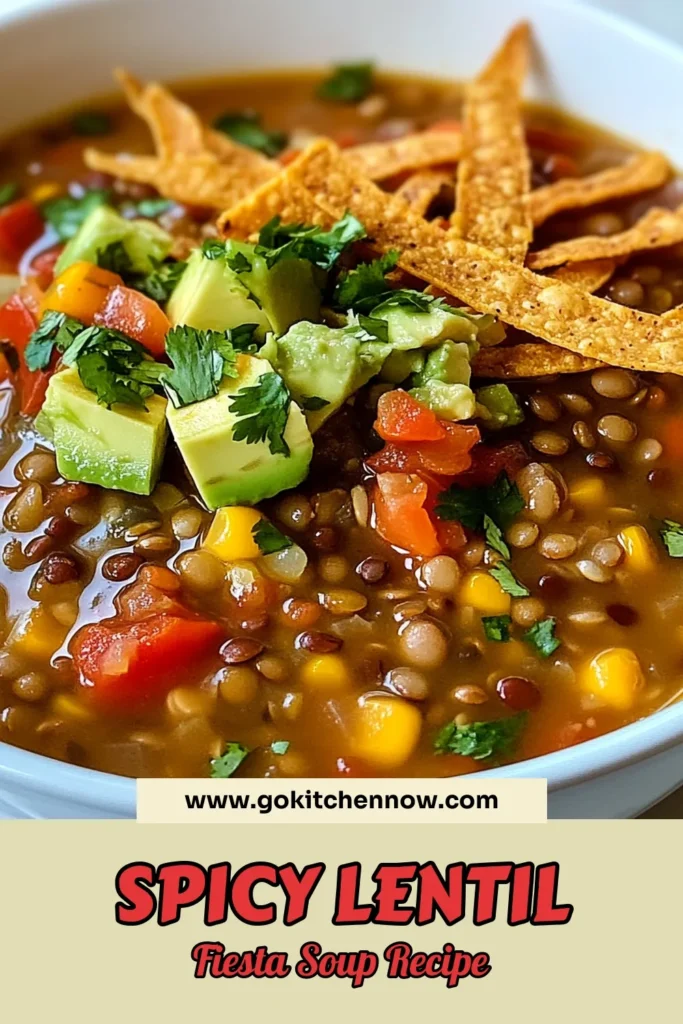 Warm up with this delicious Lentil Tortilla Soup! This vegetarian tortilla soup is packed with healthy lentils, fresh vegetables, and spices for a fiesta in every bowl. Find your new favorite lentil soup recipe that’s easy to make and full of flavor. Perfect for any meal, this healthy recipe will have you coming back for seconds. Save it now and enjoy a comforting bowl of tortilla soup with lentils tonight! #LentilSoup #TortillaSoup #HealthyRecipes #VegetarianCooking