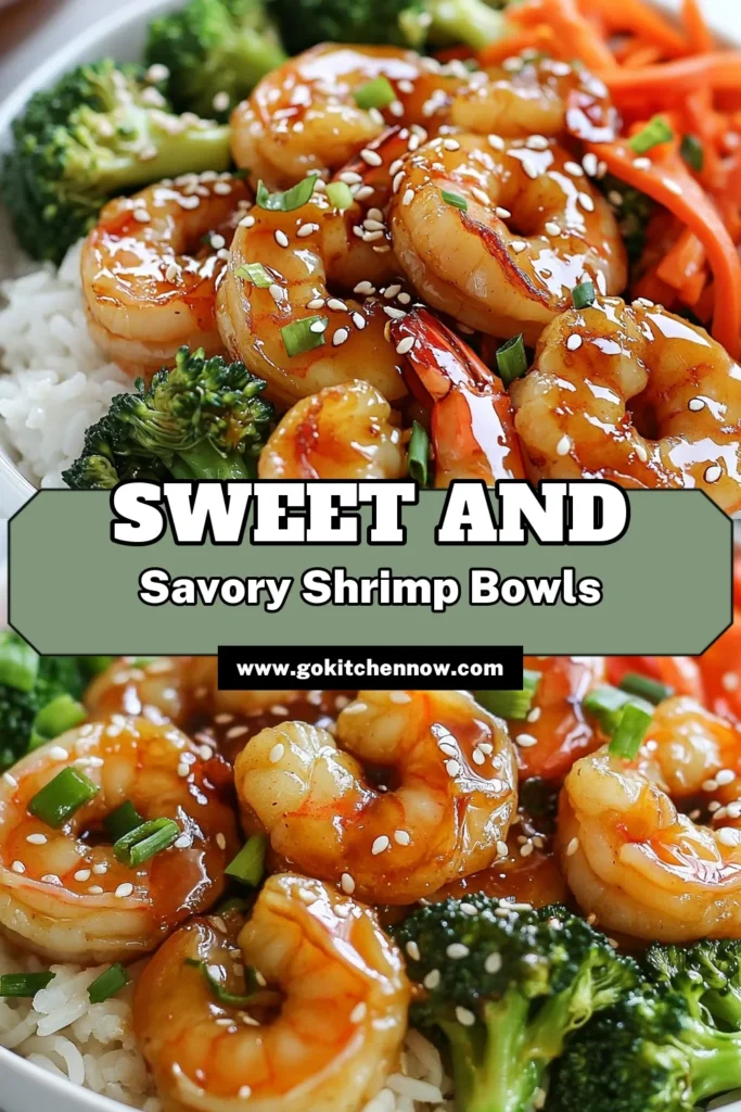 Indulge in these Honey Garlic Shrimp Bowls, a quick and easy way to enjoy a healthy shrimp dinner! This easy garlic shrimp dish features succulent shrimp cooked in a savory honey garlic sauce, paired with vibrant veggies and fluffy jasmine rice. Perfect for a weeknight meal, this Asian inspired shrimp recipe is both delicious and nutritious. Try it tonight and elevate your dinner game! Save this shrimp bowls recipe for later! #HoneyGarlicShrimp #EasyGarlicShrimp #HealthyDinner #ShrimpBowlsRecipe