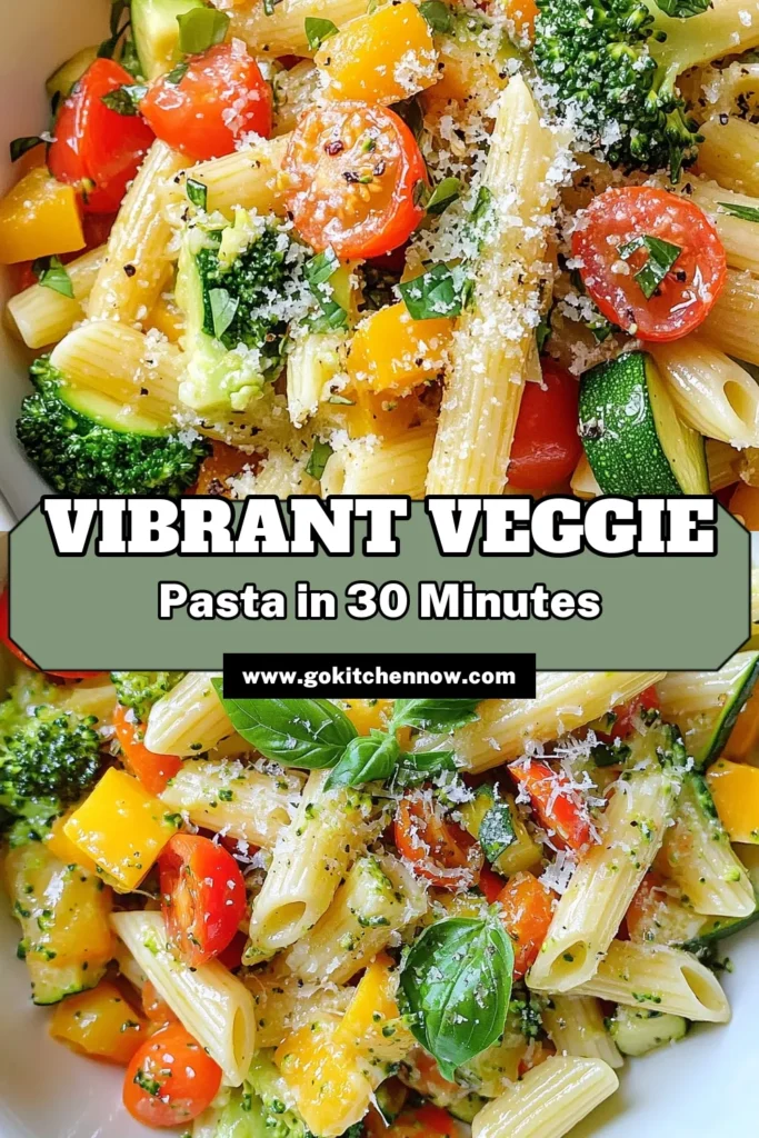 Discover this delicious Pasta Primavera Recipe that's perfect for a quick dinner! With vibrant veggies and easy steps, you can whip up this Healthy Pasta Dish in just 30 minutes. Ideal for busy weeknights, this Easy Vegetable Pasta is a fantastic vegetarian option that everyone will love. Try this flavorful dish tonight and elevate your dinner game with these Vegetarian Pasta Ideas! Save for later! #PastaPrimavera #VegetarianRecipes #HealthyEating #QuickDinnerRecipes
