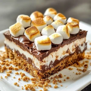 To create these S'mores Dream Bars, you will need: - 1 cup graham cracker crumbs - 1/2 cup unsweetened cocoa powder - 1/3 cup brown sugar - 1/2 teaspoon salt - 1/2 cup unsalted butter, melted - 1 1/2 cups mini marshmallows - 1 cup chocolate chips (milk or dark) - 1/2 teaspoon vanilla extract - 1/4 cup chopped nuts (optional) These simple ingredients come together to make a treat that everyone loves. You can easily swap some ingredients for your needs: - Use gluten-free graham cracker crumbs for a gluten-free option. - Replace cocoa powder with carob powder for a different flavor. - If you don’t have brown sugar, white sugar works too. - Use coconut oil instead of butter for a dairy-free version. These swaps keep the spirit of the bars while catering to different diets. Feel free to customize your bars with these add-ins: - Add 1/4 cup of chopped nuts for extra crunch. - Use white chocolate chips for a sweeter touch. - Mix in crushed candy bars for a fun twist. - Try adding a pinch of sea salt on top for a flavor boost. These optional add-ins make the bars unique and fun to share! {{ingredient_image_1}} Start by gathering all your ingredients. You will need graham cracker crumbs, cocoa powder, brown sugar, salt, butter, mini marshmallows, chocolate chips, vanilla extract, and nuts if you want. Preheat your oven to 350°F (175°C). Line an 8x8 inch baking dish with parchment paper. Leave a little overhang to help remove the bars later. In a medium bowl, mix graham cracker crumbs, cocoa powder, brown sugar, and salt. Stir until it is well combined. Pour in the melted butter and mix. You want it to look like wet sand. Press the mixture firmly into the bottom of the prepared baking dish. This will form your crust. Bake the crust in the oven for 10 minutes. After baking, take it out and let it cool for 5 minutes. Now, sprinkle the chocolate chips evenly over the warm crust. Then, add the mini marshmallows on top. If you choose to use nuts, sprinkle them over the marshmallows. Return the baking dish to the oven and bake for another 10 minutes. Look for golden brown and gooey marshmallows. This will give your bars a special texture and taste. Once baked, take the S'mores Dream Bars out of the oven. Let them cool completely in the pan for about 30 minutes. Use the parchment overhang to lift the bars out easily. Cut them into squares. For a fun touch, drizzle melted chocolate on top before serving. Serve the bars on a rustic wooden board with extra chocolate pieces for decoration. Adding toasted mini marshmallows on top makes them look even better! To make the best S'more Bars, I recommend using fresh ingredients. Fresh marshmallows melt better and give a nice gooey texture. Use high-quality chocolate chips for a rich flavor. If you prefer dark chocolate, go for it! It adds a deep taste to the bars. When mixing the crust, make sure the butter is fully melted. This helps the crumbs stick together. Press the crust firmly into the pan. A well-pressed crust keeps the bars from falling apart. Bake it just until firm and slightly set. One common mistake is overbaking the marshmallows. Watch them closely as they bake. You want them golden and gooey, not burnt. If you bake too long, they can turn hard. Another mistake is using too many toppings. While nuts can add crunch, too many can overwhelm the flavors. Stick to one or two add-ins for balance. Lastly, don’t skip cooling time. Letting the bars cool helps them set properly. You can easily boost flavor with simple tweaks. Try adding a splash of vanilla extract to the crust. This small addition makes a big difference in taste. For a fun twist, mix in some peanut butter with the chocolate. Peanut butter and chocolate pair perfectly! You can also sprinkle sea salt on top before baking. The salt enhances the sweetness and adds a nice contrast. Lastly, drizzling melted chocolate on top adds a beautiful finish. It also makes the bars even more indulgent. Enjoy your S'more Bars as a delightful treat! Pro Tips Use Fresh Ingredients: Always use fresh mini marshmallows and chocolate chips for the best flavor and texture. Stale ingredients can affect the final outcome. Chill Before Cutting: After cooling, refrigerate the bars for about 15 minutes before cutting. This helps them set up better and makes slicing easier. Experiment with Flavors: Feel free to customize your S'mores Dream Bars by adding flavored chocolate chips or a sprinkle of sea salt for a gourmet touch. Double the Recipe: If you're serving a crowd, consider doubling the recipe and using a larger baking dish to ensure everyone gets a taste! {{image_2}} Get creative with your S'mores bars! You can add different flavors to make them special. Try peanut butter by mixing in 1/2 cup of creamy peanut butter with the melted butter. This will give your bars a rich, nutty taste. You can also use caramel. Just drizzle warm caramel over the chocolate chips before adding marshmallows. These flavors will change the game! If you want a healthier treat, use oats or whole wheat flour. Swap out graham cracker crumbs with 1 cup of rolled oats or whole wheat flour. This change adds fiber and nutrients. You can also use coconut oil instead of butter. This option makes the bars dairy-free. Look for sugar substitutes like coconut sugar or honey for a lower calorie count. Make your S'mores bars fit the seasons. In fall, add pumpkin spice to the crust. Mix 1 teaspoon of pumpkin pie spice into the graham cracker mixture. You can also use crushed candy canes during the winter holidays. Just sprinkle them on top of the marshmallows before baking. These small changes add fun flavors that match the time of year. To keep your S'mores Dream Bars fresh, store them in an airtight container. This helps prevent them from drying out. You can layer parchment paper between bars to avoid sticking. Keep them in a cool, dry place. If your kitchen is warm, the fridge is best. You can freeze S'more Bars for later enjoyment. First, let them cool completely. Then, cut them into squares. Wrap each square in plastic wrap. Place the wrapped bars in a freezer bag. They will last up to three months in the freezer. When you want a bar, just take it out and let it thaw. To enjoy warm S'mores Bars again, reheat them in the oven. Preheat it to 300°F (150°C). Place the bars on a baking sheet. Heat for about 10 minutes. This will make the chocolate melty and the marshmallows gooey again. You can also microwave a single bar for about 10-15 seconds. Enjoy the gooey goodness! Yes, you can make S'more Bars ahead of time. I often prepare them the night before a gathering. This way, they cool overnight and are ready to serve the next day. Just store them in an airtight container. This keeps them fresh and tasty. S'more Bars stay fresh for about five days when stored properly. Keep them in an airtight container at room temperature. If you want to keep them longer, consider freezing them. They can last up to three months in the freezer. Just thaw them at room temperature before serving. Absolutely! You can use any chocolate you like. Milk chocolate gives a sweet flavor, while dark chocolate adds richness. White chocolate can also work well. If you want something special, try flavored chocolate, like mint or raspberry. The choice is yours! In this article, we explored how to make delicious s'more bars. We covered the ingredients, including substitutes and add-ins, to enhance flavor. I provided step-by-step instructions for preparation, baking, and serving. You learned vital tips to perfect your bars, avoid common mistakes, and enjoy various flavor options. Storing and reheating tips help keep your s'more bars fresh. Now, you have all the tools to bake amazing s'more bars, share with friends, and enjoy for yourself. Happy baking!