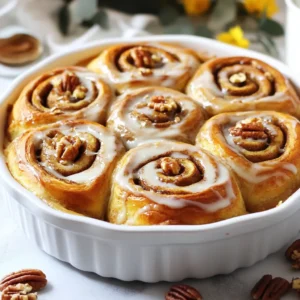- 4 cups all-purpose flour - 1 packet (2 ¼ teaspoons) active dry yeast - ½ cup whole milk, warmed - ¼ cup granulated sugar - ½ cup unsalted butter, melted - 2 large eggs - 1 teaspoon salt - 1 tablespoon ground cinnamon - ½ cup packed brown sugar - ½ cup chopped pecans or walnuts (optional) - 1 cup powdered sugar - 2 tablespoons cream cheese, softened - 2 tablespoons milk (for glaze) You can swap some ingredients for a different taste. Use almond milk instead of whole milk. This gives a nice flavor. If you want to skip the eggs, use ¼ cup of applesauce. It works great in sweet doughs. For a nut-free version, leave out the pecans or walnuts. You can also add chocolate chips for a fun twist. Choose fresh yeast for the best rise. Look for yeast that has not expired. When picking flour, go for unbleached all-purpose flour. It has more flavor. Use unsalted butter for better control of salt. For the milk, whole milk works best. It makes the dough rich and soft. Always check the labels on sugar and cream cheese to avoid additives. {{ingredient_image_1}} Start by getting the yeast ready. In a small bowl, mix the warm milk, yeast, and 1 tablespoon of sugar. Let this sit for about 5 to 10 minutes. You want it to get frothy. This shows the yeast is alive and ready to rise. Next, grab a big mixing bowl. Add the flour, the rest of the sugar, and salt. Pour in the melted butter and eggs. Then, add the yeast mix. Stir it well until a dough forms. Now, transfer this dough to a floured surface. Knead it for about 5 to 7 minutes. You want it to be smooth and elastic. After that, place it in a greased bowl and cover it with a cloth. Let it rise in a warm spot for 1 hour. It should double in size. While the dough rises, let's make the filling. In a bowl, mix the brown sugar, ground cinnamon, and nuts if you like them. Stir it well until it’s all combined. This mix will give your rolls that sweet, warm flavor. Once the dough has risen, gently punch it down. Roll it out on a floured surface into a rectangle, about ½ inch thick. Spread the cinnamon mixture evenly over the dough, leaving a small edge. Roll the dough tightly into a log from one of the long sides. Cut this log into 12 equal pieces. Take a large round baking dish and grease it. Place the cinnamon roll pieces standing up in the dish. Cover it with a cloth and let the rolls rise again for 30 minutes. Preheat your oven to 350°F (175°C). Bake the rolls for 25 to 30 minutes, until they turn golden brown. After baking, let them cool a bit before adding the glaze. One common mistake is not letting the dough rise enough. This can make your rolls dense and dry. Always wait until the dough doubles in size. Another mistake is using too much flour while rolling. This can lead to tough rolls. Be gentle and use just enough flour to keep the dough from sticking. To get soft and fluffy rolls, use warm milk to activate the yeast. Yeast loves warmth and will help the dough rise well. Knead the dough until it is smooth and elastic. This process develops the gluten, which helps the rolls stay airy. Lastly, don’t skip the second rise. This step makes a big difference in texture. For the glaze, make sure your rolls are warm. This helps the glaze soak in and adds flavor. Use a whisk to mix the powdered sugar, cream cheese, and milk until smooth. If the glaze is too thick, add a bit more milk. Drizzle it over the rolls using a spoon or a squeeze bottle for a nice finish. Pro Tips Use Fresh Yeast: Ensure your yeast is fresh and active for the best rise and fluffiness in your rolls. Don’t Overroll: When rolling the dough, avoid rolling too tightly to allow room for the rolls to expand during baking. Perfect Glaze Consistency: Adjust the milk in the glaze for your desired consistency; add more for a thinner glaze or less for a thicker one. Storage Tips: Store leftovers in an airtight container at room temperature for up to 2 days or refrigerate for longer freshness. {{image_2}} If you want a nut-free version, simply skip the pecans or walnuts. The cinnamon roll pull-apart will still taste great. You can add more brown sugar or extra cinnamon for added flavor. This keeps it tasty and safe for those with nut allergies. Want to mix things up? You can add chocolate chips or fruits. Dark chocolate chips give a sweet twist. You might also try adding sliced apples or berries to the filling. Just sprinkle them evenly before rolling up the dough. This adds fun flavors and makes every bite special. The glaze can change with your mood. If you want something fruity, mix in lemon juice or zest. For a richer taste, add vanilla extract or almond extract to the cream cheese glaze. You can also use a simple milk and powdered sugar mix for a classic look. Each glaze can add a new layer of flavor to your pull-apart rolls. To keep your leftover pull-apart rolls fresh, place them in an airtight container. This helps keep moisture in and prevents them from drying out. If you don't have a container, wrap them tightly with plastic wrap. Store the rolls at room temperature for up to three days. For longer storage, consider the freezer. To reheat the rolls, preheat your oven to 350°F (175°C). Place the rolls on a baking sheet and cover them with foil. Heat for about 10-15 minutes or until warm. If you want a soft texture, you can also microwave a roll for about 20 seconds. Just be careful not to overheat it, or it may become tough. To freeze your cinnamon rolls, let them cool completely first. Wrap each roll in plastic wrap and then in foil. This double layer helps to keep them fresh. You can freeze them for up to three months. When ready to enjoy, thaw them in the fridge overnight and reheat as mentioned above. This way, you have a treat ready whenever you need it! Yes, you can make the dough ahead of time. Prepare the dough up to the first rise. Then, cover it tightly and place it in the fridge. The dough can stay there for up to 24 hours. When you are ready to bake, take it out and let it come to room temperature. Then, shape and let it rise again before baking. To check if the rolls are done, look for a golden brown color. You can also insert a toothpick in the center. If it comes out clean, the rolls are ready. The rolls should feel soft but firm. If you tap the top, it should sound hollow. You can serve cinnamon roll pull-apart with various delicious sides. Cream cheese icing is a classic choice. Fresh fruit, like berries or sliced bananas, adds a nice touch. You can also serve it with coffee or a glass of milk to balance the sweetness. Yes, you can use different types of flour. If you want a lighter roll, try bread flour. For a healthier option, whole wheat flour works well too. Just know that the texture may change slightly. Adjust the liquid in the recipe if needed. This blog post covered how to make share-size cinnamon roll pull-apart. We explored ingredients, substitutions, and tips for picking the best items. I shared step-by-step instructions for making the dough and rolling it out. You learned about common mistakes and options to make unique rolls. I also discussed how to store and reheat your creation. In the end, creating this dish can be fun and satisfying. Enjoy the process and get creative. Happy baking!