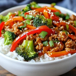 Ground Turkey Teriyaki Stir Fry Quick and Simple Meal