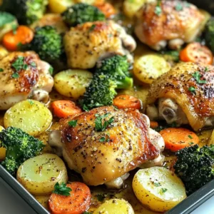 Flavorful Sheet Pan Garlic Butter Chicken and Veggies