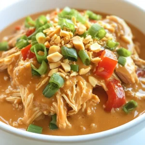 Slow Cooker Thai Peanut Chicken Easy and Flavorful Meal