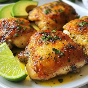 Crispy Cilantro Lime Chicken Thighs Flavorful Delight