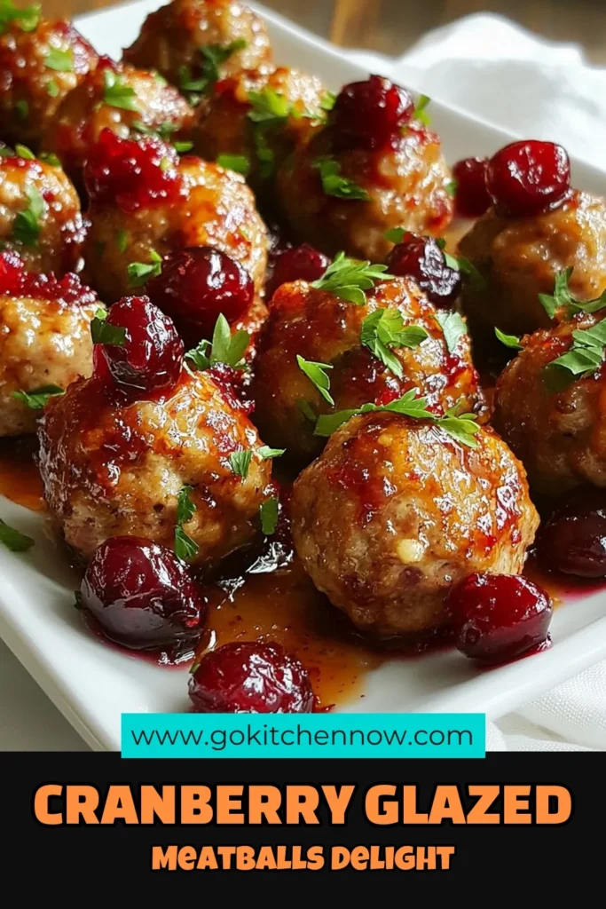 Looking for a delicious holiday appetizer? Try this quick cranberry meatballs recipe featuring tender ground turkey meatballs bathed in a sweet and tangy cranberry sauce! Perfect for gatherings, these cranberry sauce meatballs are easy to make and packed with flavor. Impress your guests with this simple yet delightful addition to your holiday appetizer recipes. Click to get the full recipe and make them today! #CranberryMeatballs #EasyMeatballRecipes #HolidayAppetizers #GroundTurkeyMeatballs