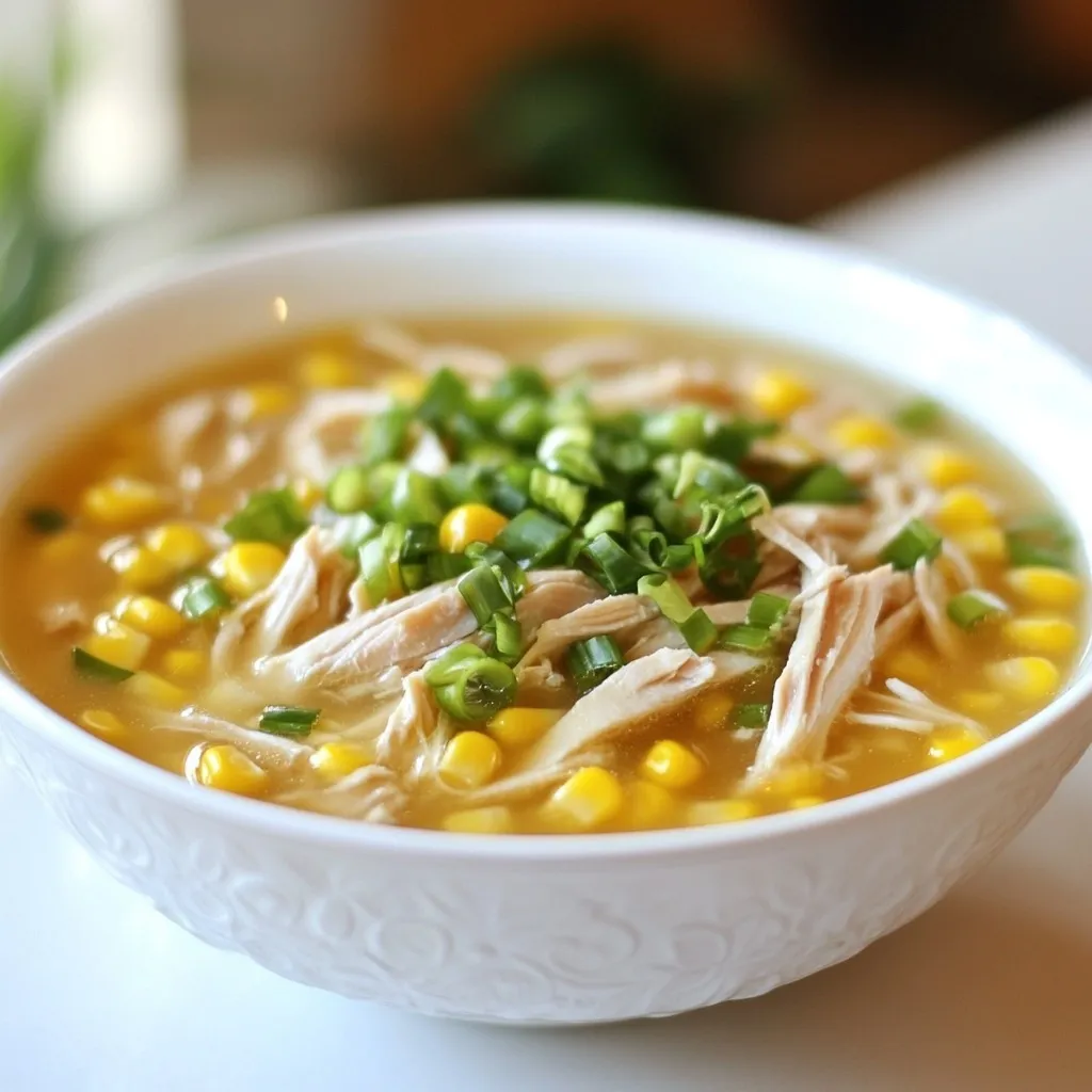 Chinese Chicken & Corn Soup Flavorful Comfort Dish