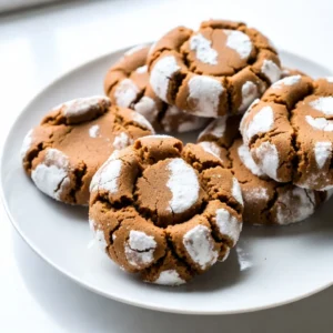 Gingerbread Crinkle Cookies Delicious Holiday Treat