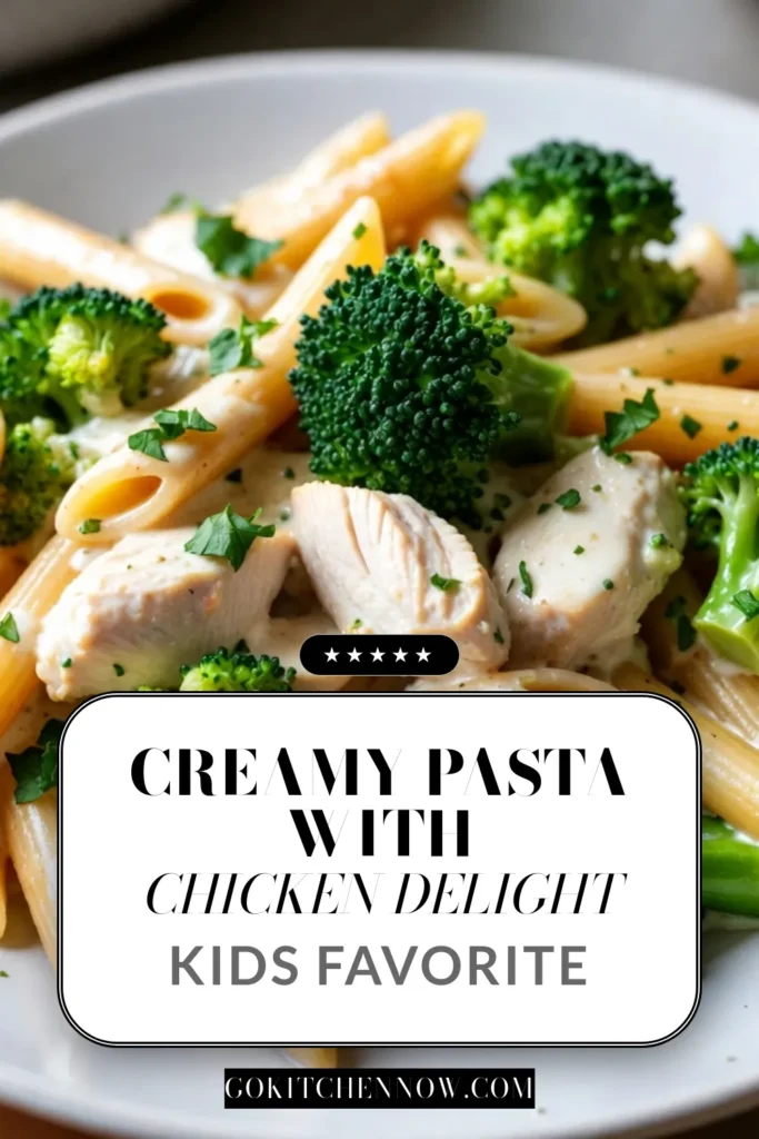 Indulge in this creamy chicken broccoli pasta, a delicious and easy chicken pasta recipe that's perfect for a quick weeknight dinner! This one-pot creamy pasta dish combines tender chicken, fresh broccoli, and rich Parmesan for a satisfying meal. With just 30 minutes of prep, you'll find it’s a go-to favorite. Make it tonight and enjoy! Save this recipe for your next dinner adventure! #ChickenBroccoliPasta #EasyDinner #OnePotMeal #PastaRecipe