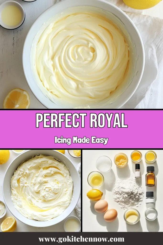 Master the art of cookie decorating with this foolproof royal icing recipe! Discover how to make royal icing from scratch using just four simple ingredients: powdered sugar, egg whites, lemon juice, and optional flavorings. Perfect for decorating cookies with royal icing, this easy tutorial ensures you achieve stiff peaks every time. Ready to elevate your baking game? Try this egg white royal icing today! Save and share your cookie creations! #RoyalIcingRecipe #DecoratingCookies #FoolproofRoyalIcing #BakingTips
