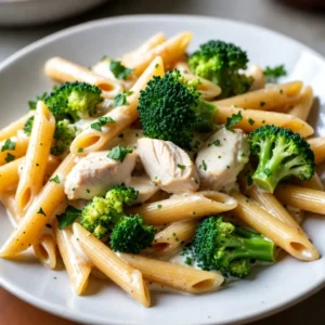 Chicken Broccoli Pasta Delightful and Creamy Meal
